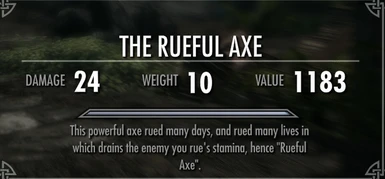 The Rueful Axe