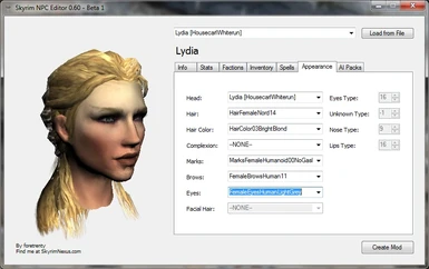 skyrim npc editor value was either too large