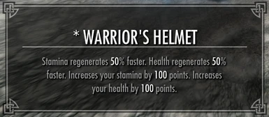 Warrior Helmet
