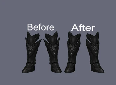 Ebony Armor alternate boots