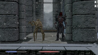 Dwarven Spider and Dremora Lord active with Twin Souls