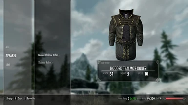 Hooded Thalmor Robes - Unenchanted