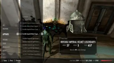 Skyrim Invisible Shield Mod