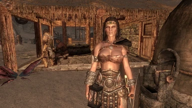 Lydia in Barbaric Steel Armor