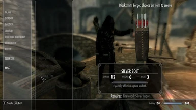 Craftable Bolts