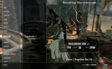 Reforged Dragonbone Bow at Forge