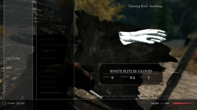 Crafting Gloves White