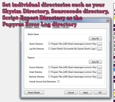 Use individual directories