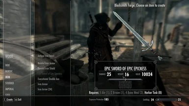 Crafting an Epic Sword
