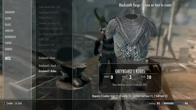 Craftable and Enchanted Greybeard Robes