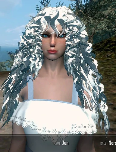 Full White Meridia Hair for Benbone