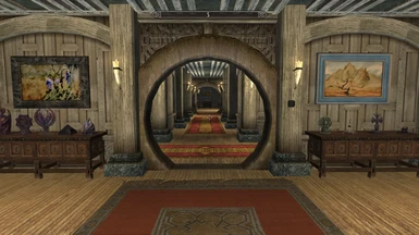 New Hobbiton style openings - entryway through to bedroom