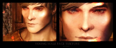 Young Male Face Texture