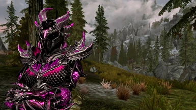 Pink armor with pink glow