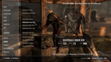 Craftable Nightingale and Shrouded Armor