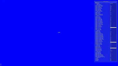 Normal blue screen when ENB is off