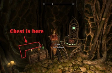 Location of the chest in Tel Mithryn