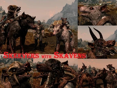 Skeevers with Skavens