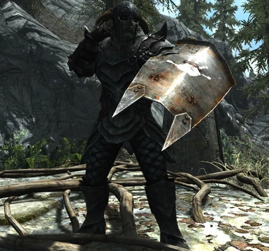 Orc Shield Brawler with Urukhai shield mod