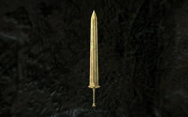 The sword with close-up