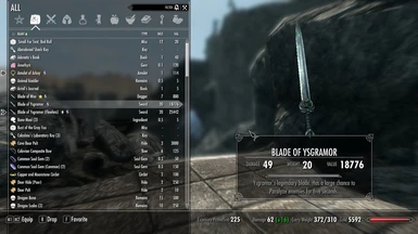 The Blade of Ysgramor Stats