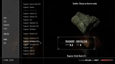 Fragment Orichalcum from Orcish Boots