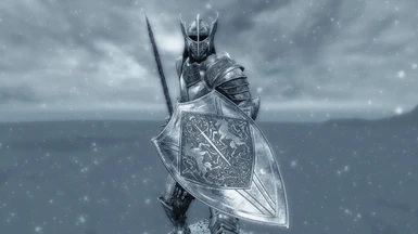 Silver Knight shield German translation