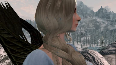 In-game hair with no SweetFX