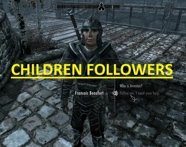 Children Overhaul-voiced fighting followers -with armor- pickpocketable-killable-lootable