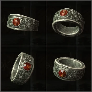 Silver and Garnet Ring