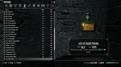 Lies of Vigor Poison