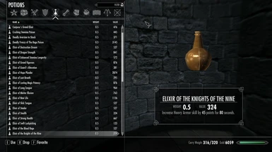 Elixir of The Knights of The Nine