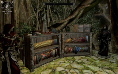 The occult library and robes