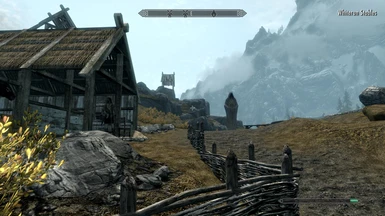 Statue to Redview-outside whiterun Stables