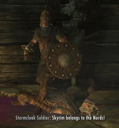 Skyrim Belongs to the Nords - stringent conditions for the phrase