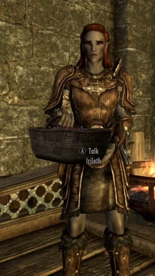 Irileth carrying a basket