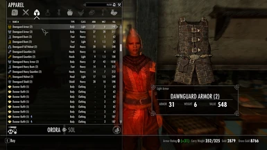 Vendor - Dawnguard Armor
