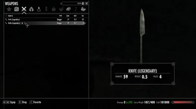 Legendary Knife