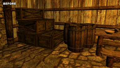 Ivarstead Shed of Animals crates Before