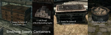 Containers for Blacksmithing Supllies