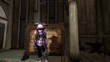 Reinforced Amethyst armor female back