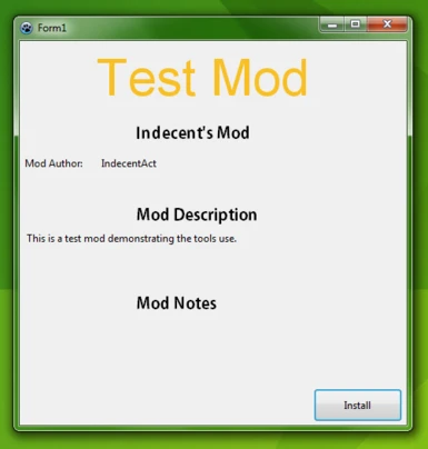 Test mod example
