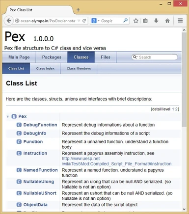 Pex documentation