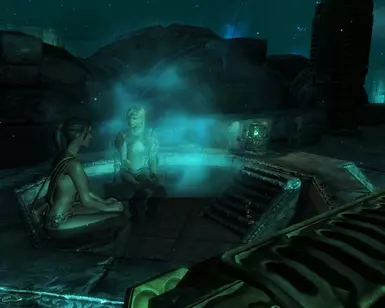 There are falmer all over the place   The armor stays ON