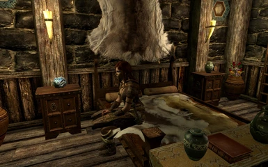 the player can sit in bed