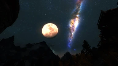 Earth's Moon large option - HQ Milky Way Galaxy - Realistic Sky Stars
