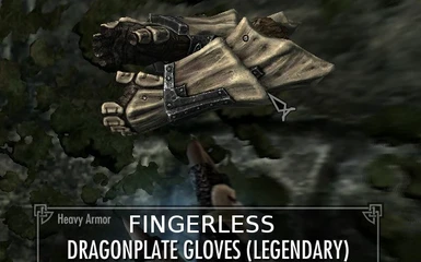 Fingerless Dragonplate Gloves