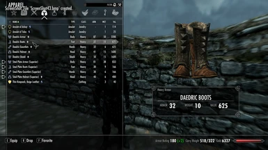 Boots in the Inventory