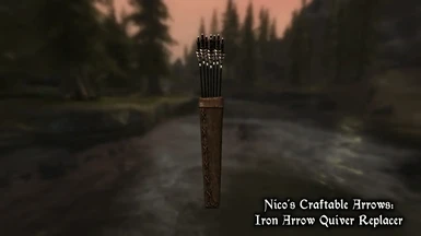Nicos Craftable Arrows - Iron Arrow Quiver Replacer