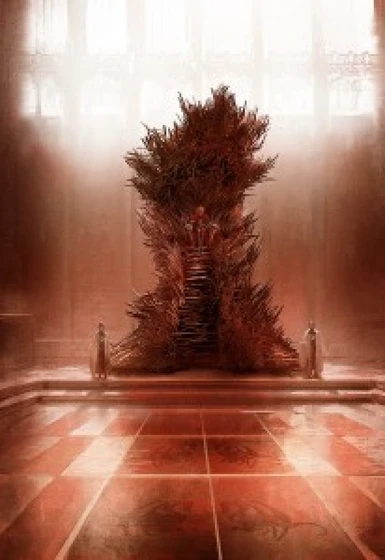 The Iron throne as depicted in the books